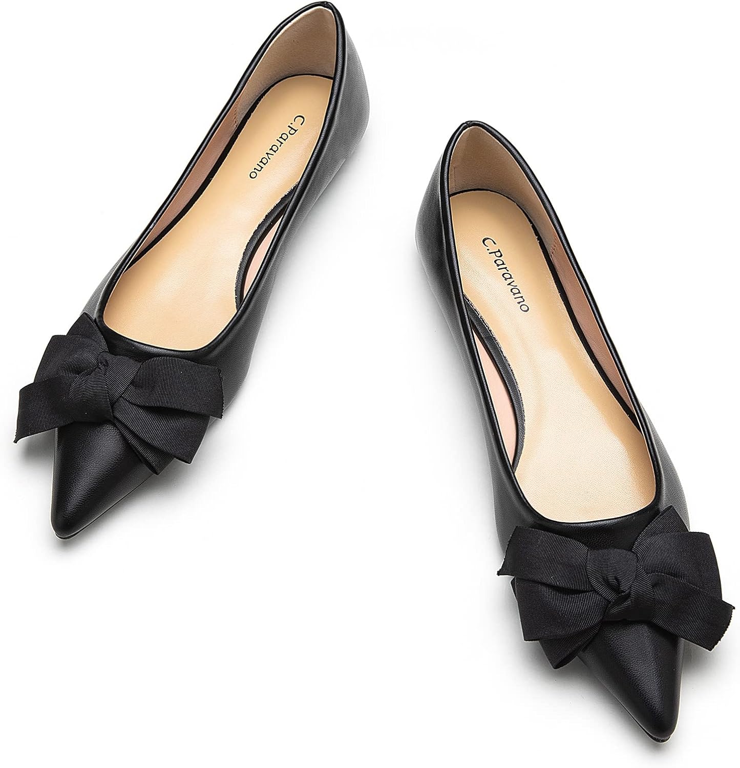 Zapatos Plano Negro Mujer, T.40 Zapatos Plano Negro Mujer, T.40